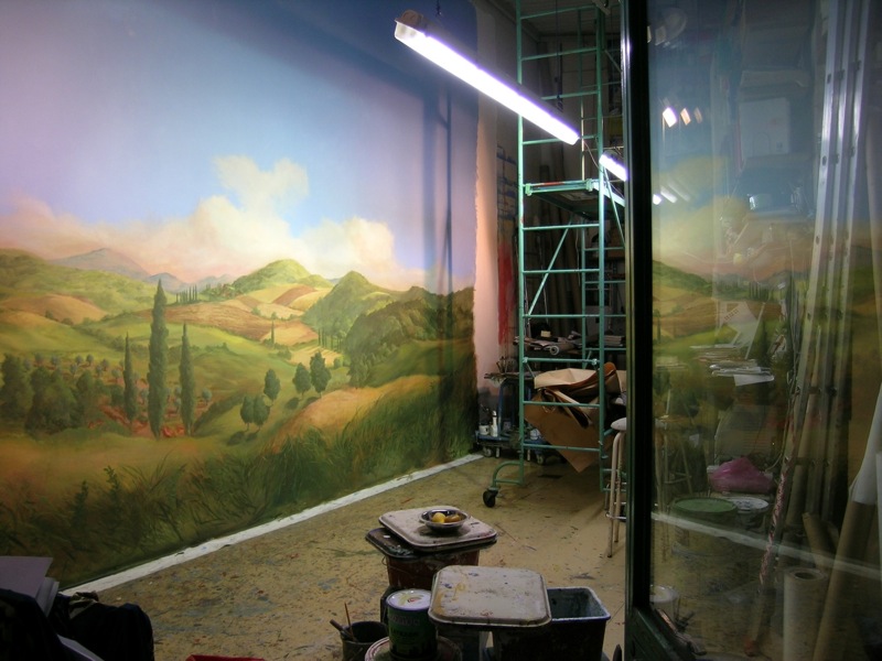 Dans l’atelier, l’échafaudage aussi