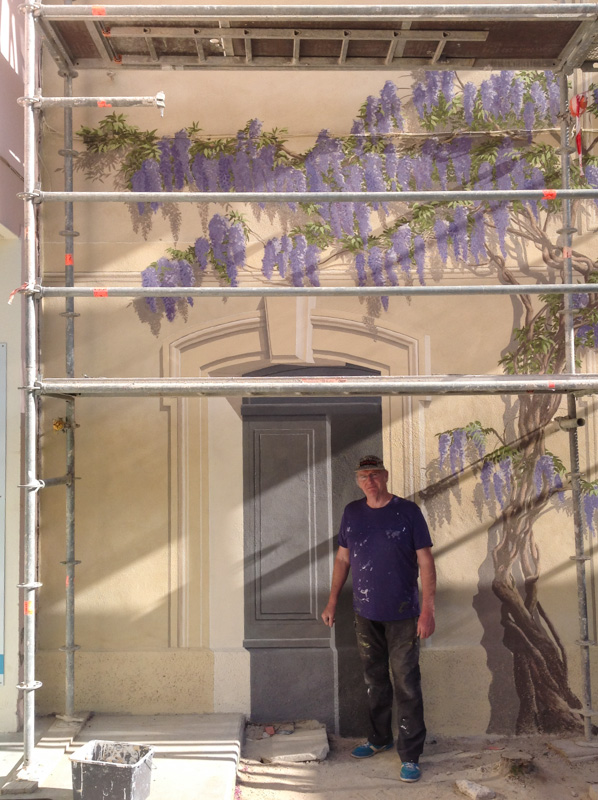 Dominique Antony. Trompe-l’oeil architectural. Fin de chantier.