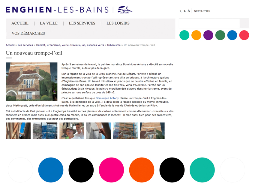 Enghien-les-Bains. Communication.