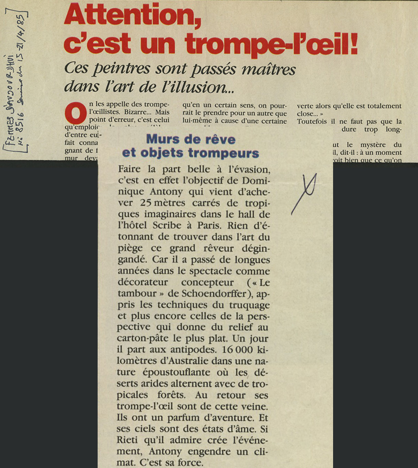 Femmes d’aujourd’hui. Hôtel Scribe. Paris. Le Tambour est de Volker Schlöndorff.